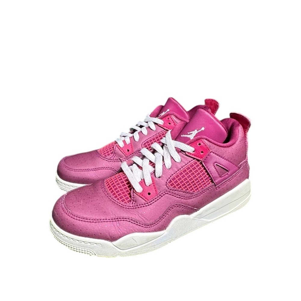 Air Jordan 4 Retro GS Berry Pink Sneakers BQ7671-661 Kids‎ Size 3Y